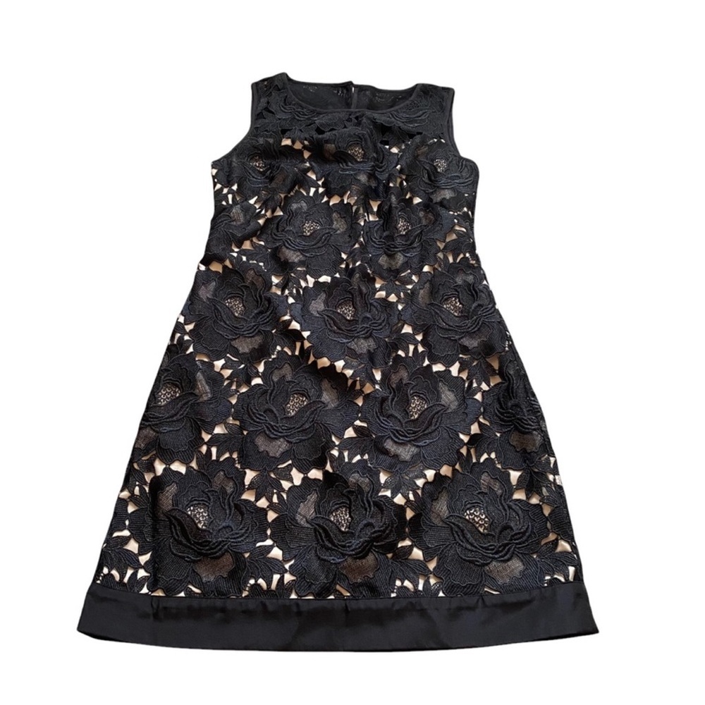 White House Black Market Black Lace Dress. Size 2.